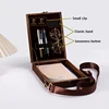 Retro Writers Wood Box Messenger Bags Outdoor Sketch Tool Storage Box with Lid Household Satchel Messenger Wooden Box 4