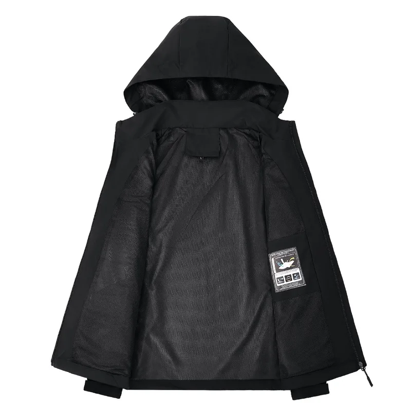 Men's Waterproof Rain Jacket Lightweight Outer Hooded