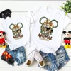Disney Animal Kingdom Shirts Funny Mickey Minnie Family Matching Outfits Cotton Father Mother Kids Tshirts Disney Trip Clothes 2