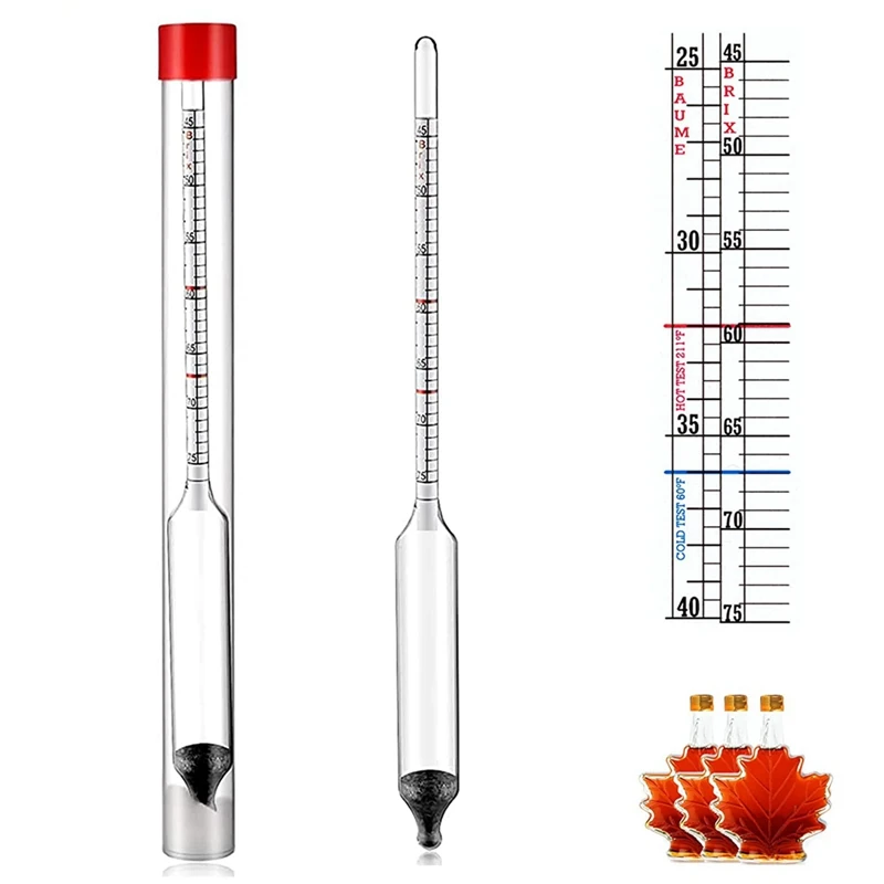 

1 PCS Maple Syrup Hydrometer Test Kit Maple Syrup Tapping Lit For Accurate Measurements Of Sugar Content And Quality