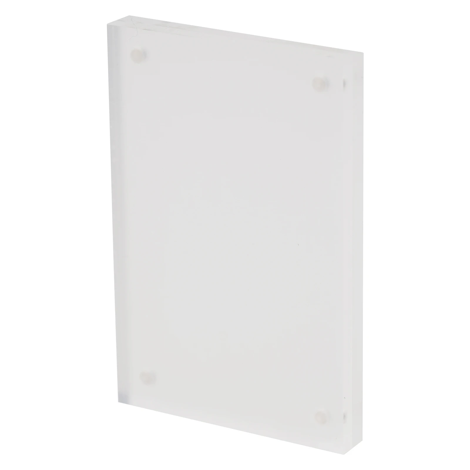 Photo Frame Acrylic Display Holder Transparent Photo Frame Acrylic Magnetic Display Frame Poster Display Stand 5+5mm 7 Sizes Home/office/Room Desk Decoration