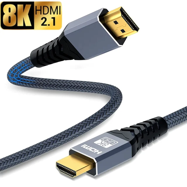 Cable Compatible con HDMI 8K 4K @ 120Hz 8K @ 60Hz HDMI 2,1, adaptador de  48Gbps para RTX 3080 eARC HDR, Cable de vídeo, PC, portátil, TV box, PS5 -  AliExpress