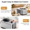 1.6 Quart Ice Cream Maker Machine with Built-in Compressor, Fully Automatic and No Pre-freezing, Frozen Yogurt, Keep-cooling 4