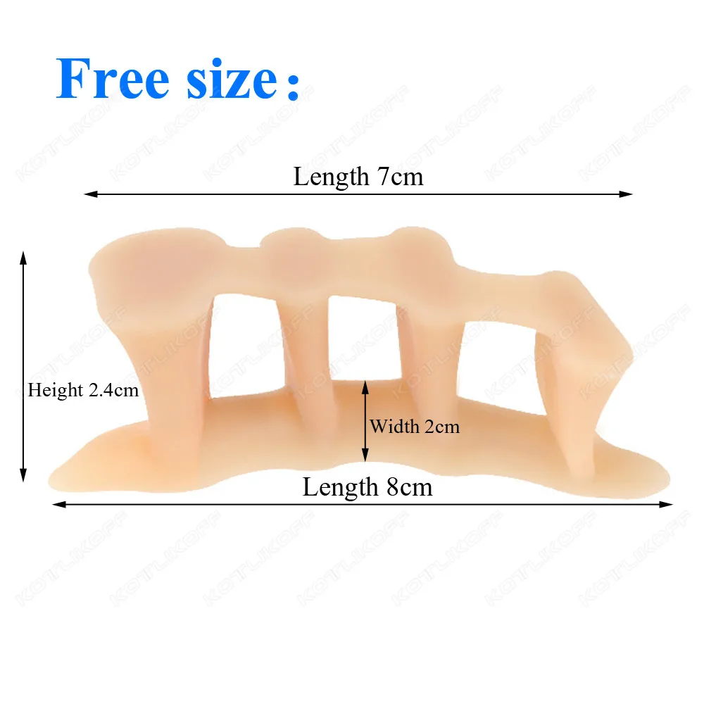 Toe Pads Toe Protective Toes Separator Silicone Bunion Hallux Valgus Toe Overlap Corrector Soft Gel Straightener Spacers Stretchers Care