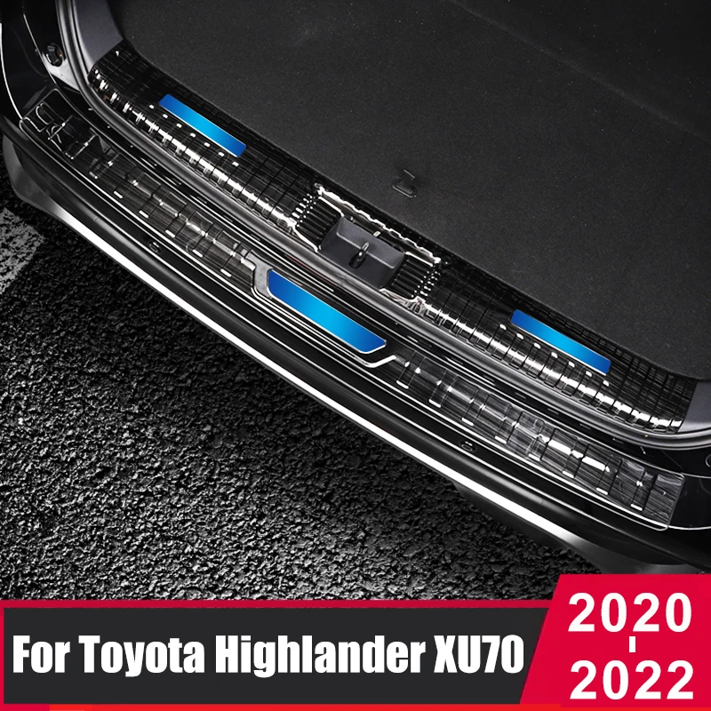 Car Styling Steel Rear Bumper Protector Sill Trunk Tread Plate Trim