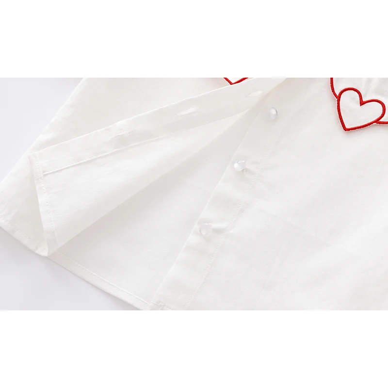 New Kids Baby Girls Pure Color Shirt Spring Autumn Baby Girls Boys Long Sleeve Loving Heart Children's Clothes Shirt