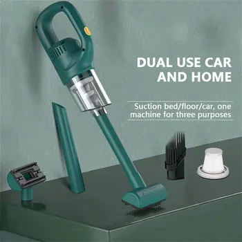 Wireless Handheld Vacuum Cleaner Cordless Handheld Vacuum Chargeable Auto Vacuum for Home & Car & Pet Mini Vacuum Cleaner Cleaning Appliances Home Appliances Vacuum Mite Remover cb5feb1b7314637725a2e7: Black|green 