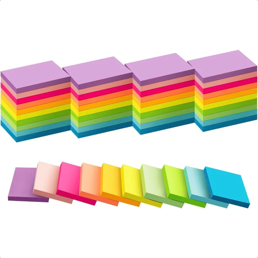 Colorful Recyclable Sticky Notes 50 Pads