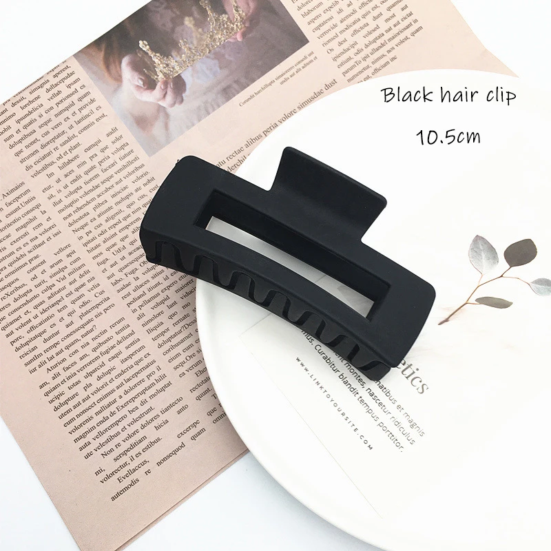 1pc oder 4 Teile/satz Frauen Mädchen Klaue Clips Kaffee Schwarz Haar Klaue Rutschfeste Krabben Haarnadeln Haarspange Mode Haar Zubehör geschenke – Detail 11