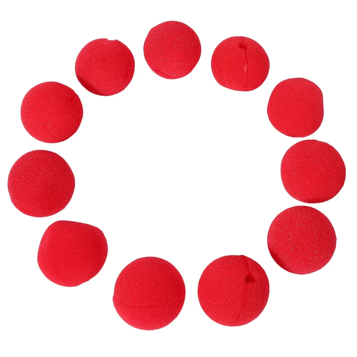 BAAU 100Pcs Adorable Red Ball Sponge Clown Nose for Wedding Decoration Christmas Halloween Costume Magic Dress
