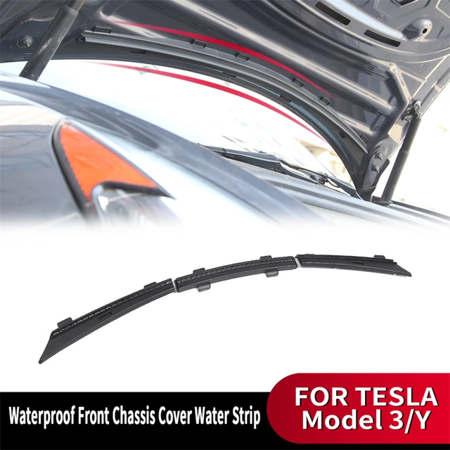 Front Wasserdicht Regendicht Chassis Abdeckung Wasser Streifen Für Tesla  Modell 3 Y Lufteinlass Schutzhülle Änderung Zubehör - AliExpress