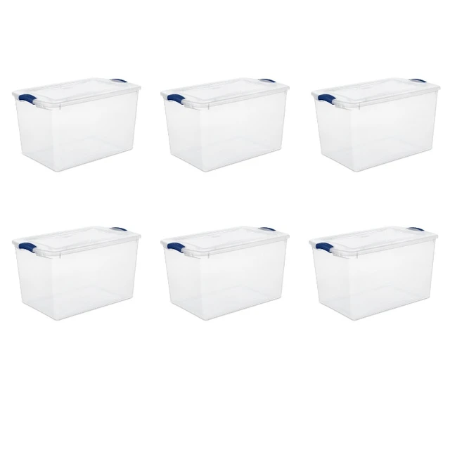 Sterilite Latch Box Stadium Blue 66 qt