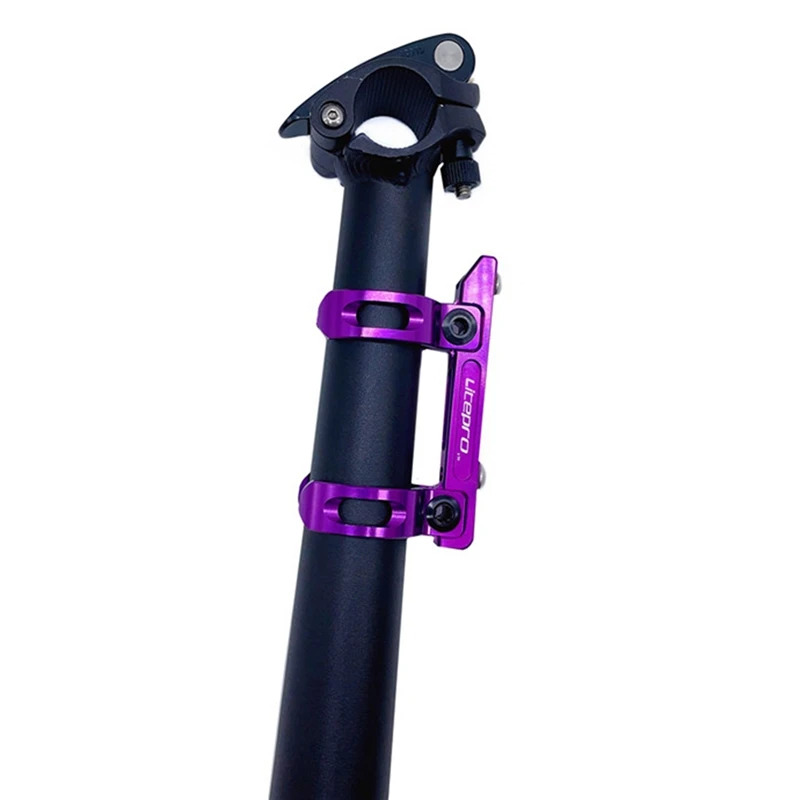Litepro 412 Folding Bike 34.9Mm 33.9Mm Seatpost Kettle Holder Mount Aluminum For Birdy Seatpost Water Bottle Cage Bracket