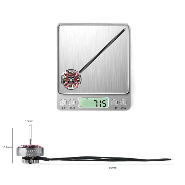 HGLRC New SPECTER 1303.5 Brushless Motor 5500KV 2-4S LIPO Compatible 2-4inch Propeller FPV Freestyle 2-4inch Toothpick Drones 6