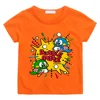 70s 80s Arcade Game Cute Bubble Bobble T-Shirt Kids 100% Cotton Short Summer Short Sleeve Casual Clothes Tee-shirt High Quality 3