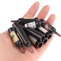 10Pcs Miniature Accessories Mini Wine Bottles Set with Box Simulation Drinks Model Toys for Doll House Decoration 1/12 Dollhouse 1