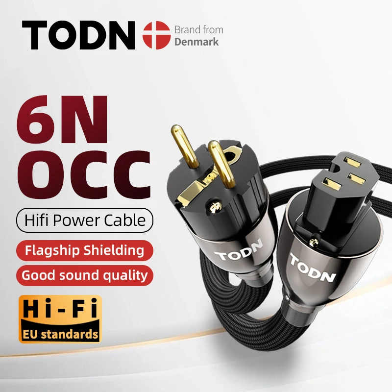5N OCC HiFi Silber Stromkabel US AU EU Filter Rhodium Beschichtung