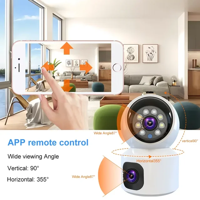 8MP WiFi IP Camera Smart Home Security Camera Baby Pet Monitor Auto Tracking Two-way Audio Wireless PTZ Surveillance Camera 2