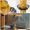 2.4G 6CH 128CM Remote Control Excavator Tower Crane 680 Rotation Lift Model With Light Sound  RC Engineering Toy For Kid Gift 6