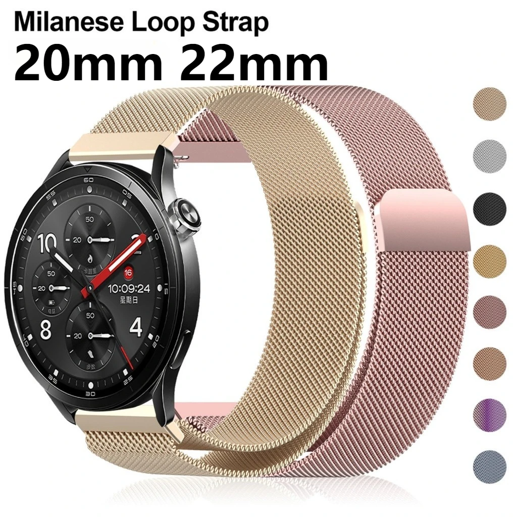 Stainless Steel Milanese Loop Magnetic Mesh Bracelet Band, Breathable Replacement Wristband