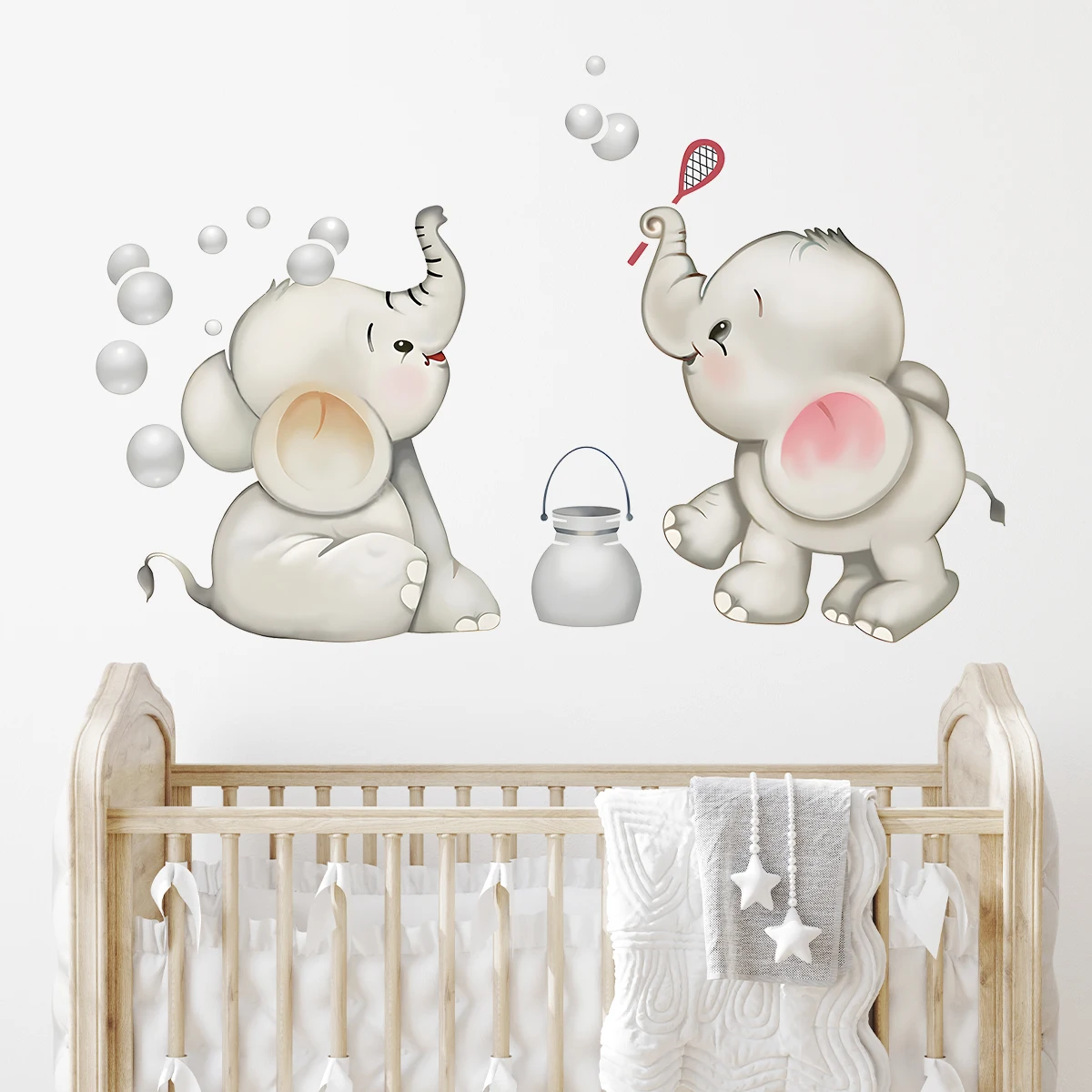 Wall Stickers Wall Sticker 1Pc Cartoon Animals Elephant Furniture Wall Sticker Kids Baby Room Children's Room Decoration