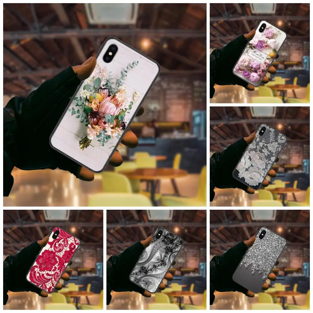 Soft Tpu Phone Shell Lmitatio Wood Lace Per Adulti Per Galaxy S30 S21 S20 Fe S10 S10E S9 S8 S7 S6 Edge Lite Plus Ultra