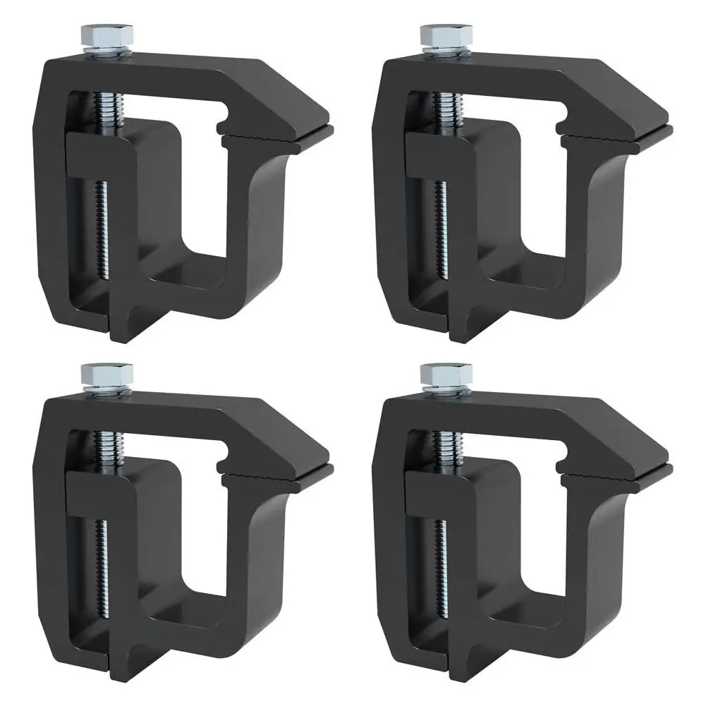 4Pcs Mounting Clamps Truck Roof Caps Camping Shell Heavy Duty Holder Clamps Tools Replacement Accessories mounting clamps truck caps camper shell replacement for chevy silverado sierra 1500 2500 3500 dakota ram1500 2500 3500 f150 f250