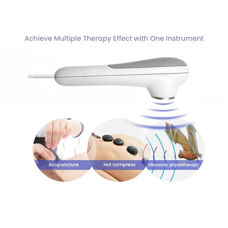 Ultrasound Physical Therapy Device Pain Relief Machine With 2 Handles Can  Works at The Same Time - AliExpress