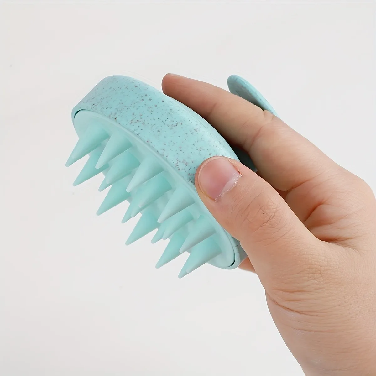 Massaggiatore e spazzola per shampoo e massaggiatore per cuoio capelluto in silicone 2 in 1 - Stimolatore indolore per la crescita dei capelli per doccia, strumento spa per la testa delicata - immagine 2