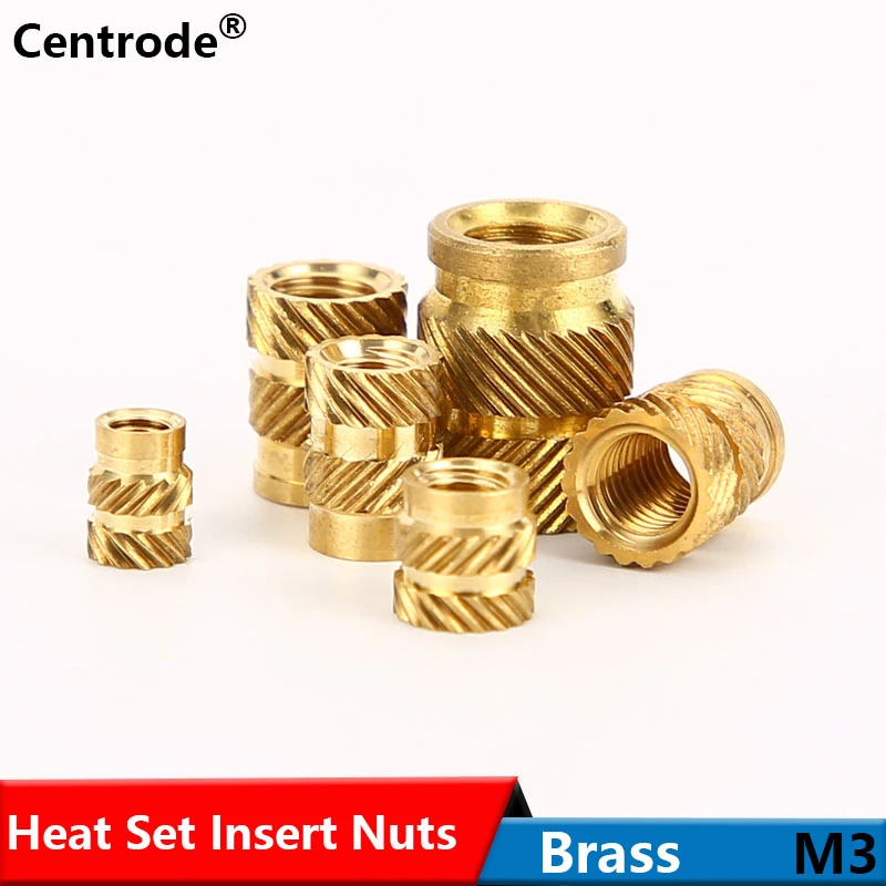 Brass Heat Set Insert Nuts Injection Hotmelt Double Twill Knurled