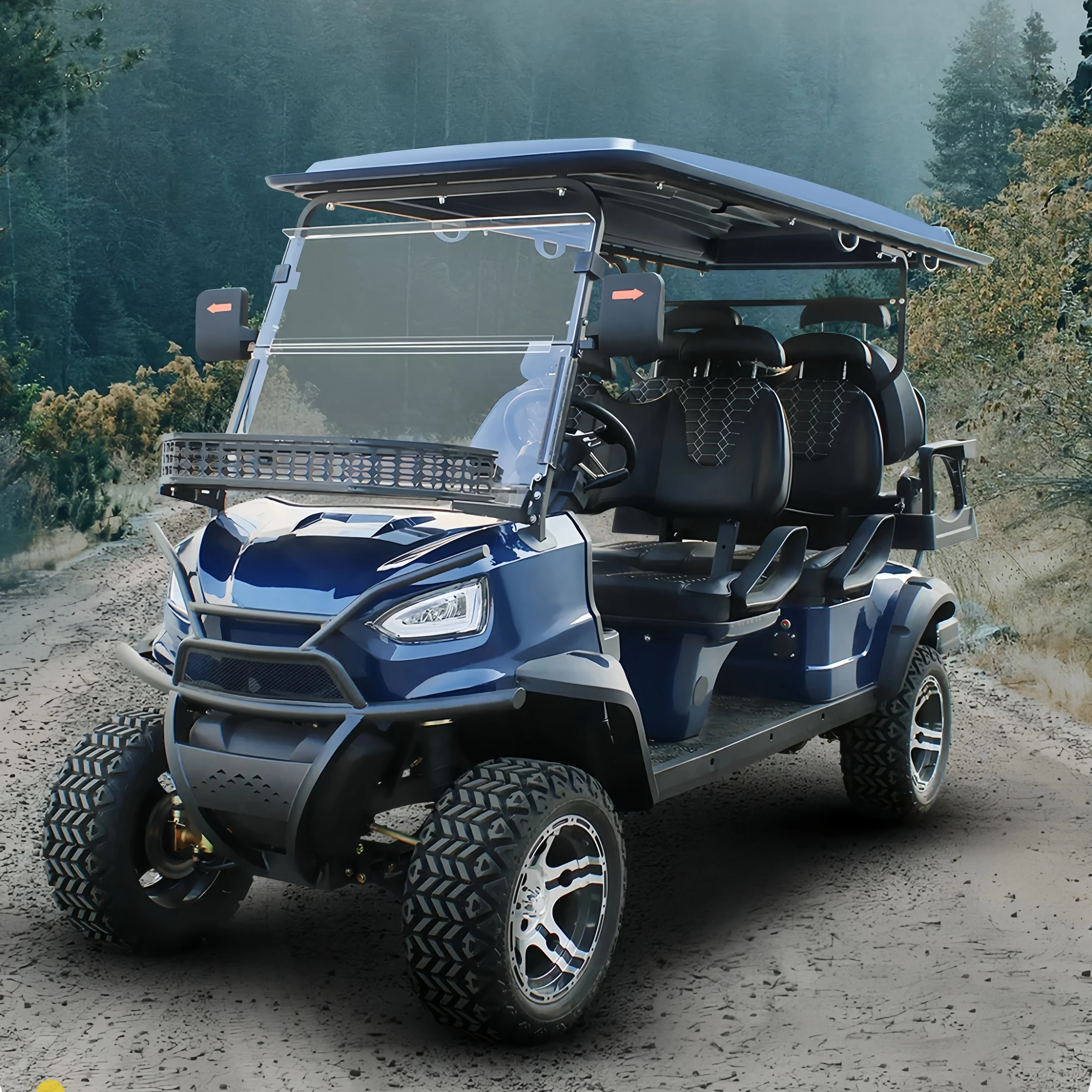 Solar Panels Club Car Electric Battery Factory Price Golf Cart Golf Buggy Witb Big Tire