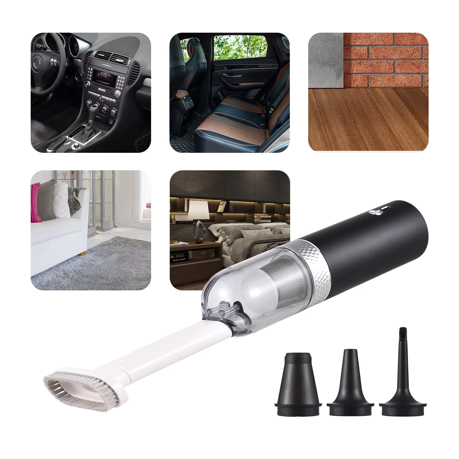 

Portable Cordless Car Vacuum Cleaner 4500Pa Powerful 2 in 1 Handheld Rechargeable Car Vacuum and Blower with 2 Levels Adjustable