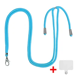 Versatile Crossbody Phone Lanyard with Adjustable Neck Strap (Blue)