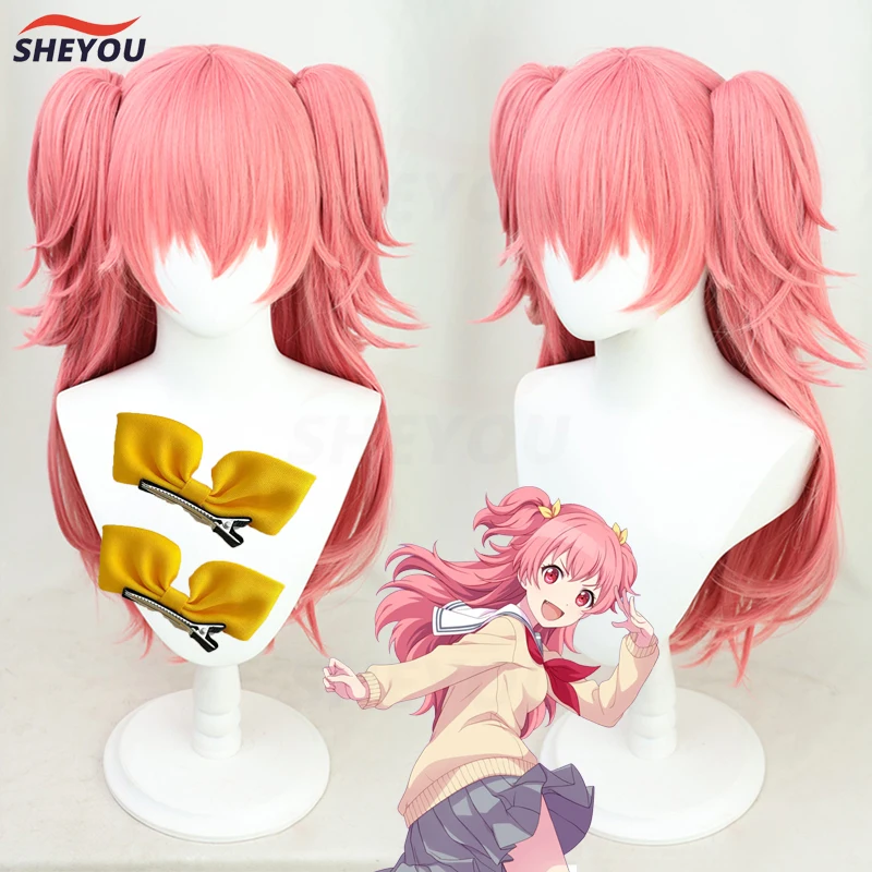 

Momoi Airi Cosplay Wig Anime Project SEKAI Colorful Stage! Pink Long Heat Resistant Synthetic Hair Role Play Wigs + Wig Cap