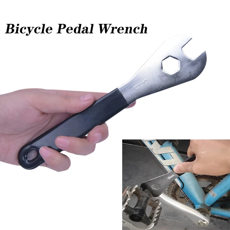 

1Pc Bicycle Pedal Wrench Repair Tool Mountain Bike Hub Cone Wrench Bicycle Pedals Removal Repair Spanner Cycling Accesories