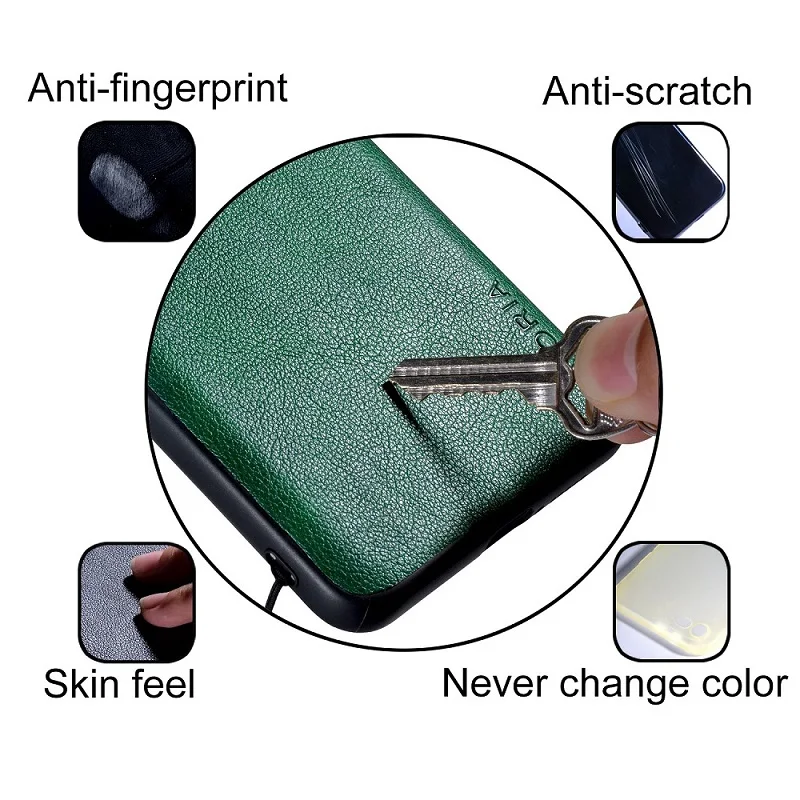 Luxury Slim Premium PU Leather Phone Case - Business Style Cover
