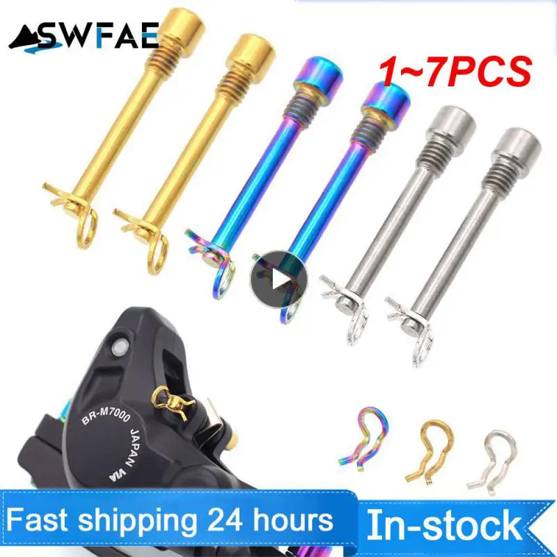 

1 ~ 7 шт. болты для гидравлических дисковых тормозных колодок из титанового сплава, фиксирующие штифты, суппорты, винты, фиксаторы, штифты для велосипеда