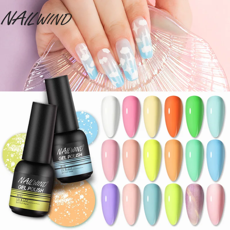 NAILWIND-esmalte de uñas en Gel semipermanente, barniz híbrido de imprimación UV Led para capa superior de manicura artística, 8ML