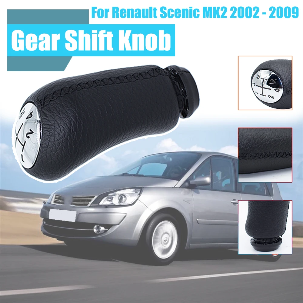 Manopola Del Cambio A 5 Velocità Testa Del Bastone Maniglia Della Leva Del Cambio Dell'Auto Universale Per Renault Scenic Mk2 Lutpecia Euro Clio Mk3 2
