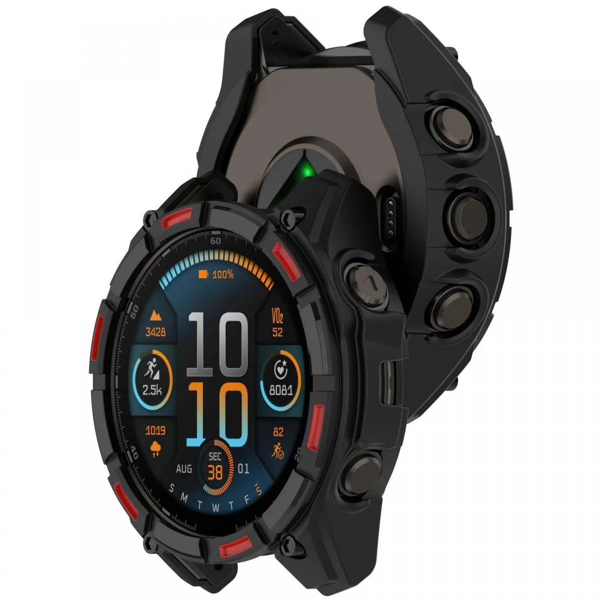Watch Screen Protector Case Apple Watch Screen Protector Case Watch Case Watch Protective Case Watch Cover Watch Protective Cover TPU Protective Case Bumper Protective Case Silicone Protective Cover For Garmin Fenix 8 51mm 47mm 43mm Soft TPU Protection Case For Garmin Fenix 8 Bumper Shell Accessories