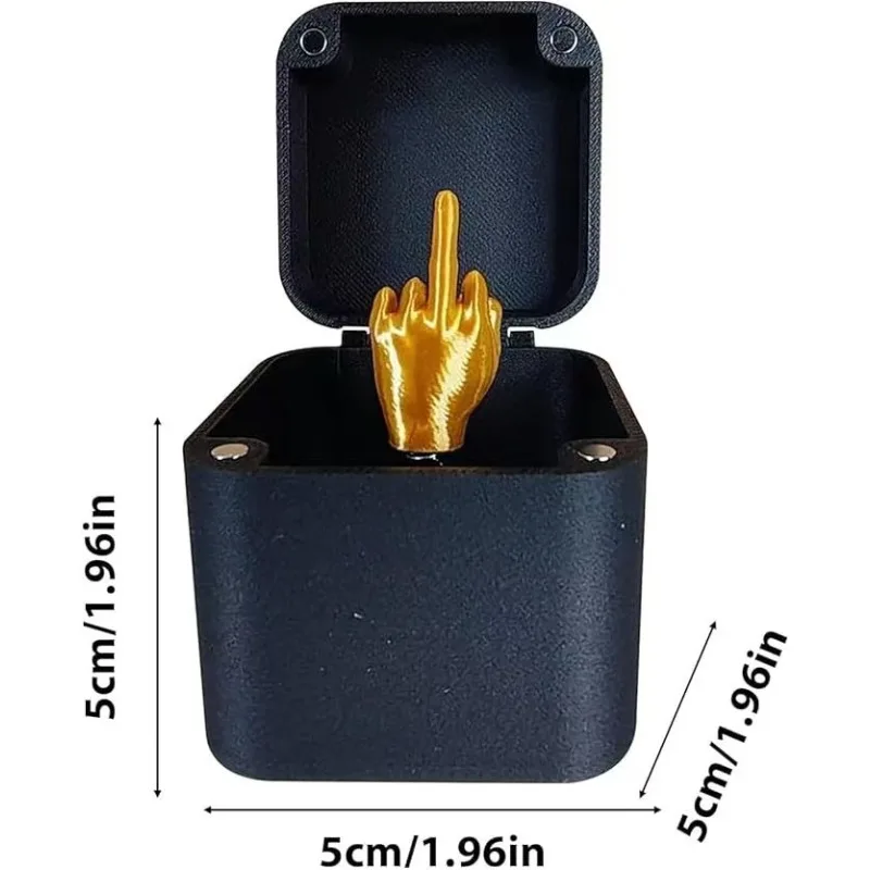 Uit de doos pop-up Middelvinger Geschenkdoos Creatief Bureau Home Decor Geschenken Middelvinger Nieuwigheid Kerst Grappig Prank Gift