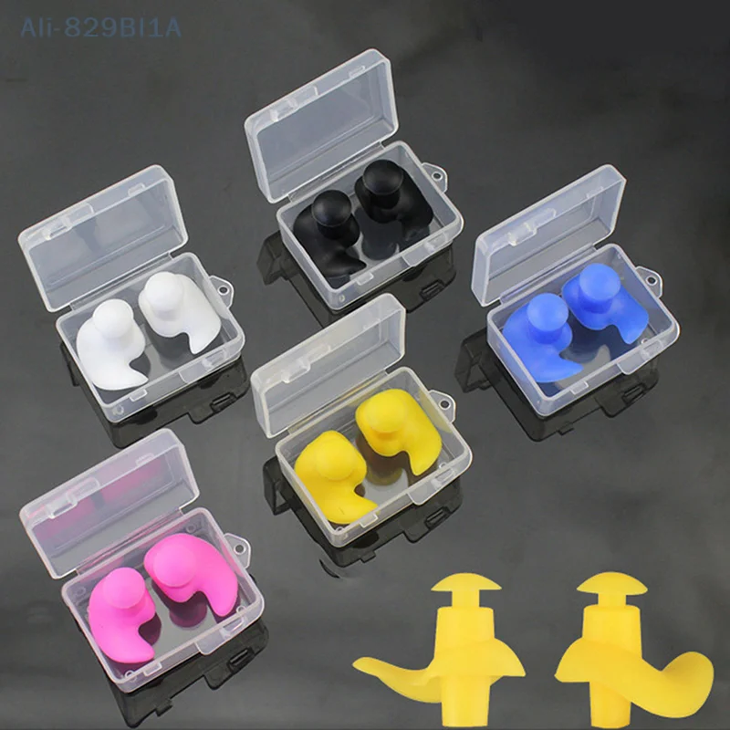 

1Pair Durable Earplugs Classic Delicate Texture Waterproof Soft Earplugs Silicone Portable Ear Plugs Swimming Accessories