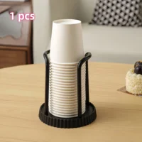 Porte-gobelet en papier jetable, cueilleur de gobelets multifonctionnel, support de rangement de gobelets de bureau, porte-gobelet à café domestique pour la maison 3