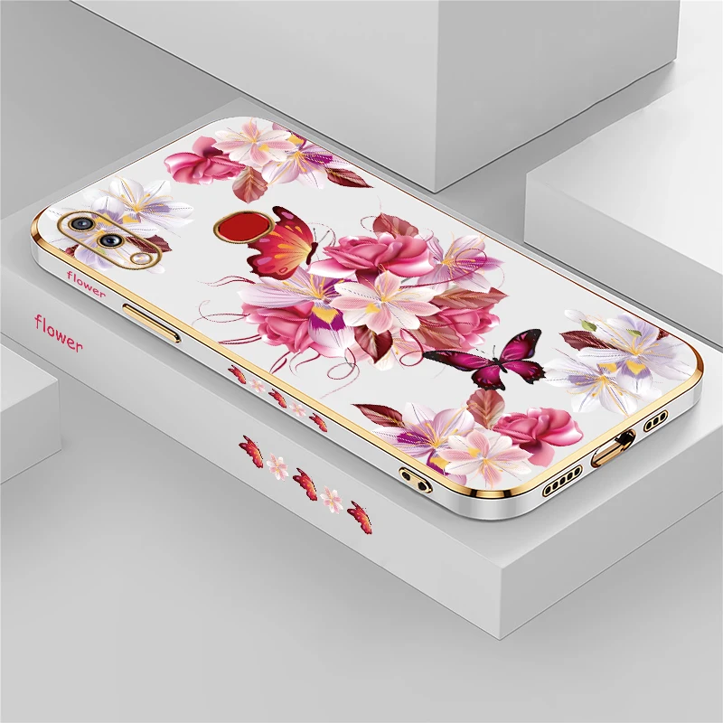 Vibrant Floral Plating Phone Case Cover