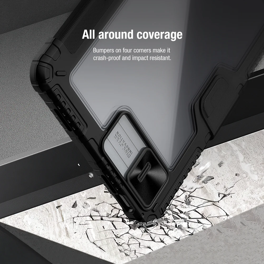 Nillkin-capa Magnética de Couro com Suporte para Lápis Capa para Xiaomi mi Pad e Pro Proteção para Câmera Deslizante - Imagem 6