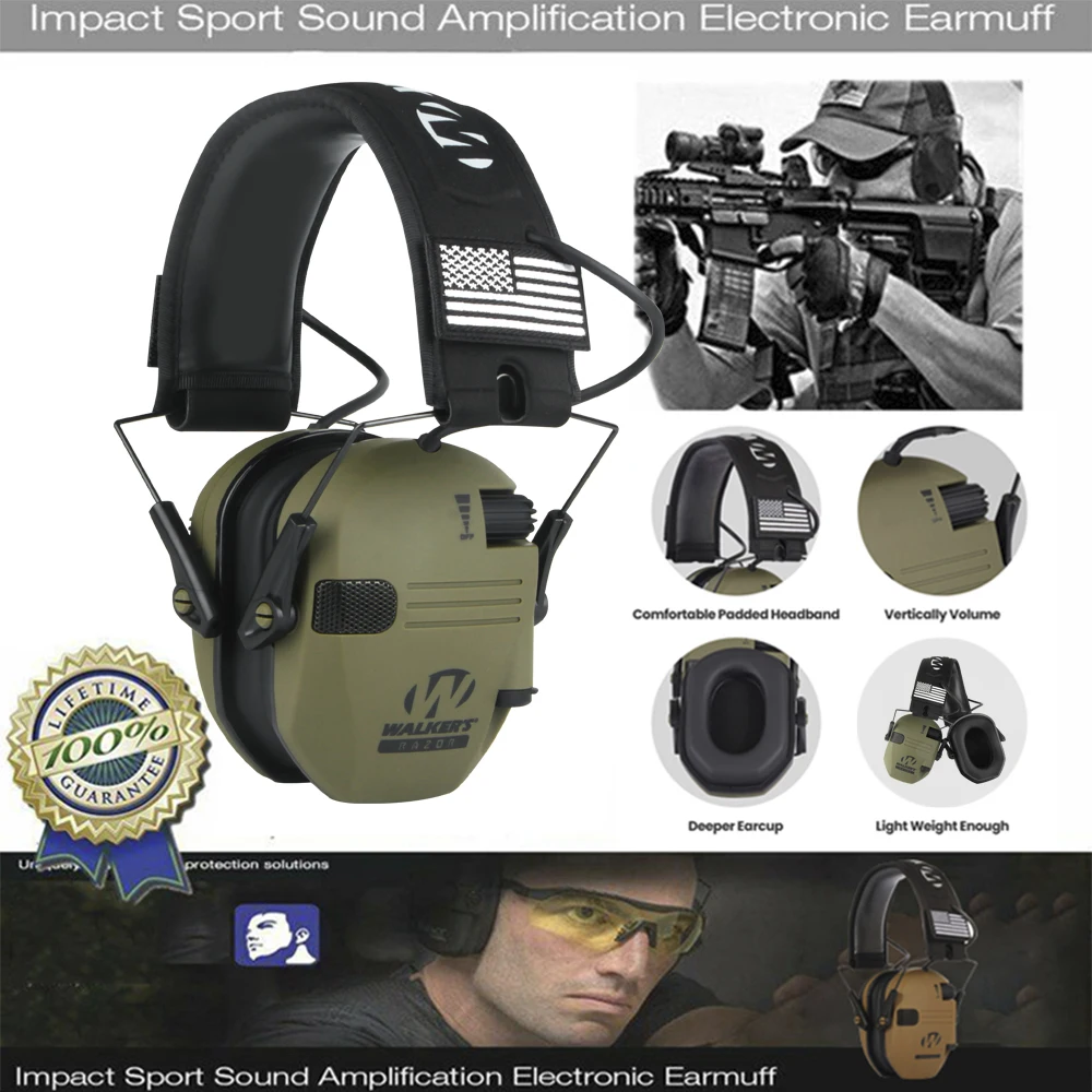 ElectronicHeadphonesforShootingAntinoiseHearingProtection