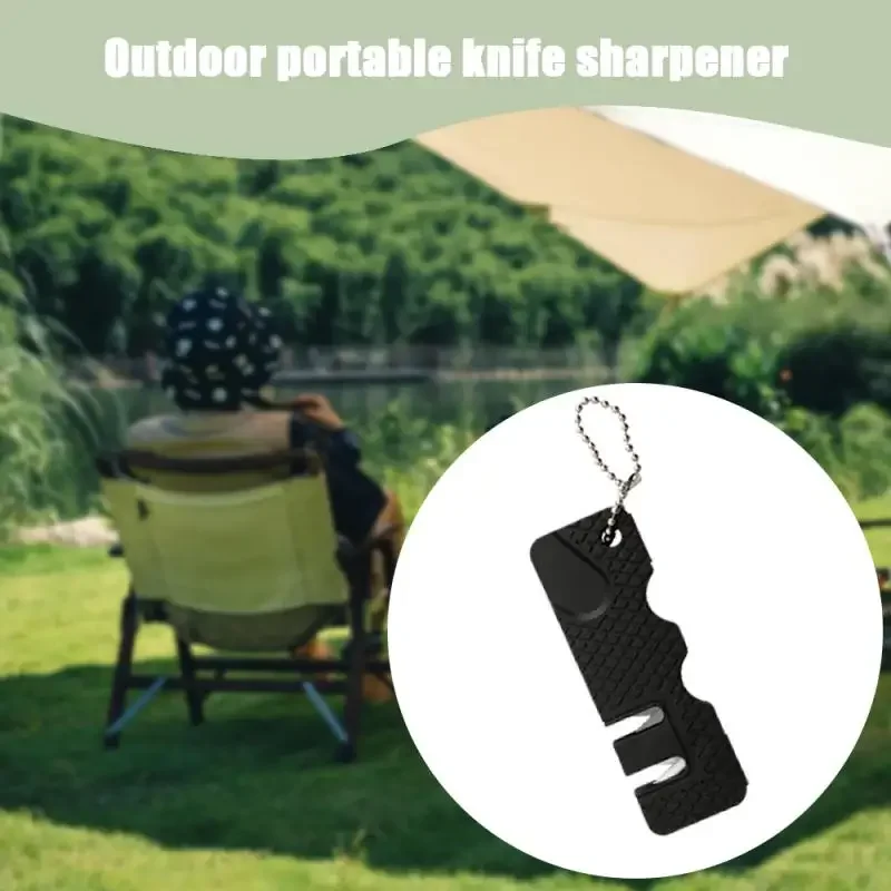 Mini Portable Outdoors Knife Sharpener Scissor Sharpen Gears Fish Hook Carbide Knife Whetstone Camping Tools Kitchen Accessories sub image 1