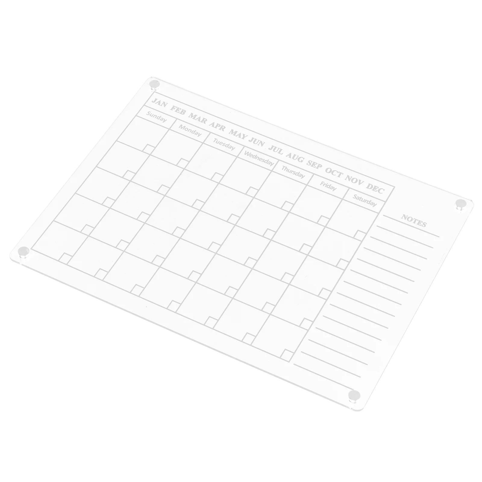 Calendar Fridge Board Refrigerator Acrylic Fridge Calendar Planning Board Whiteboard For Fridge for Fridge Home Kitchen Planner