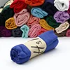 Luxury Designer Bright Solid Color Women Scarf Winter Shawls And Wraps Bandana Summer Colorful Female Foulard Thin Scarves