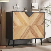 Storage Cabinet with Shelf & Doors, Modern Freestanding Console Accent Sideboard Buffet for Dining Room, Living Room, Entryway